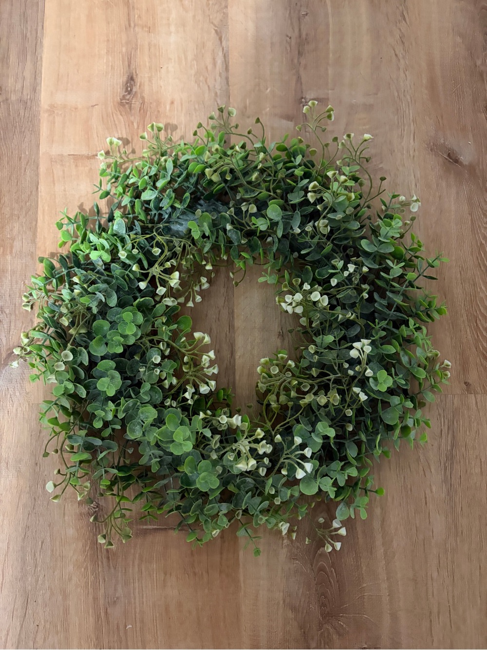 Artificial Greenery Wreath - Lush Green Eucalyptus Style